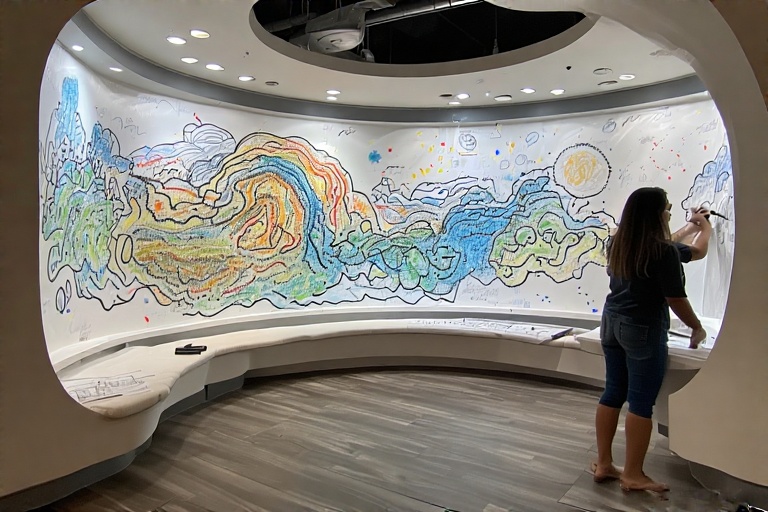 Concave Dry Erase Panel For Interpersonal Therapy