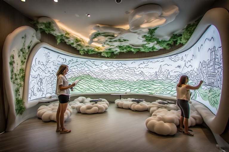 Concave Writing Surface For Family Therapy