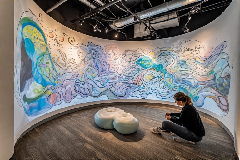 Curvy Erasable Board For Stress Management Therapy