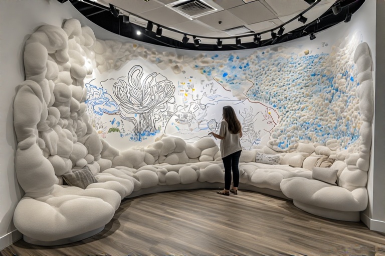 Oval Whiteboard For Art Therapy For Depression