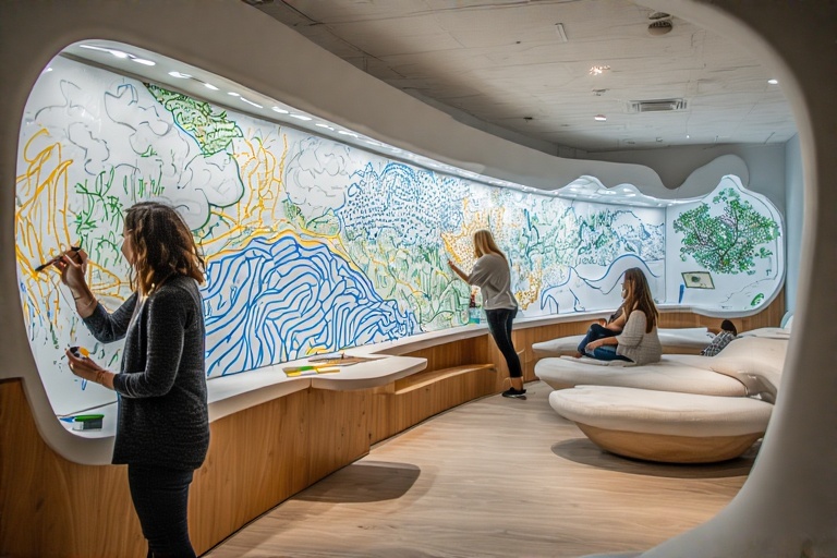 Wavy Writing Surface For Affective Disorder Therapy