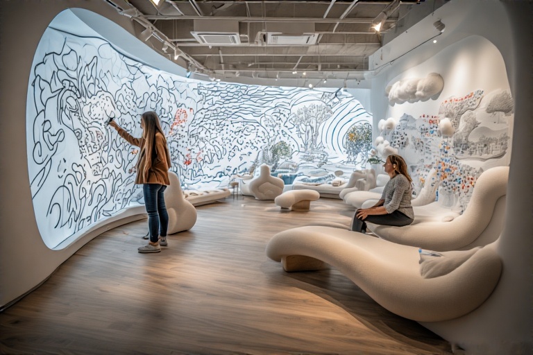 Wavy Writing Surface For Emotional Support Therapy