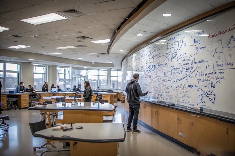 Arched Marker Board For Ichthyology Lab