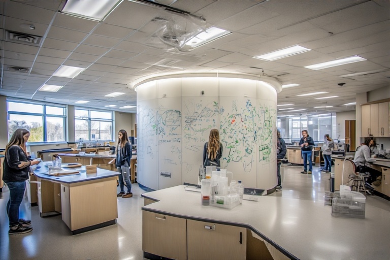 Arched Marker Board For Marine Biology Lab