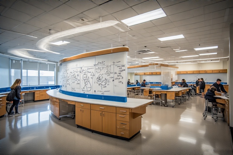 Arched Marker Surface For Biology Laboratory