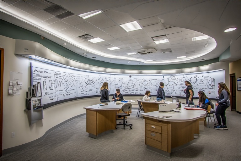Arched Writing Board For Spectroscopy Lab