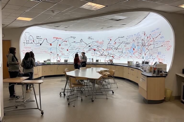 Arched Writing Surface For Conservation Biology Lab
