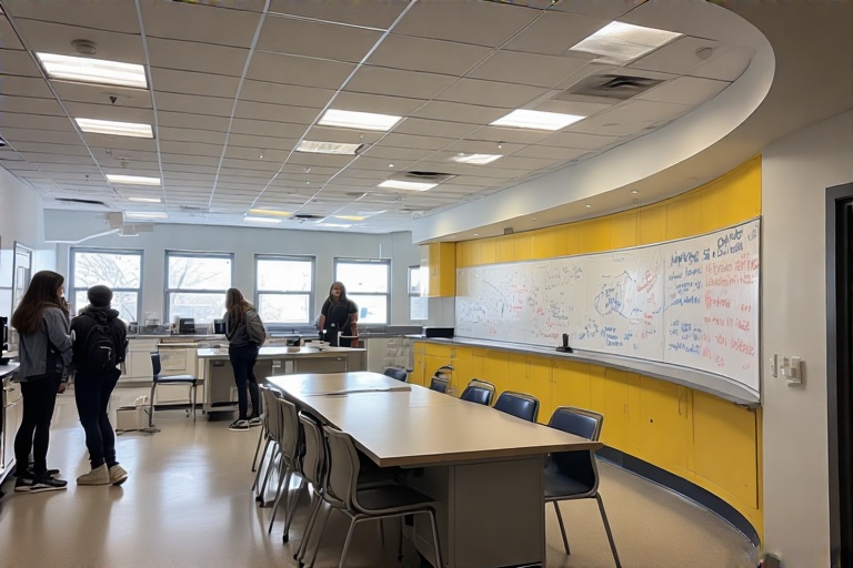 Bent Dry-Erase Panel For Bsl (Biosafety Level) Lab