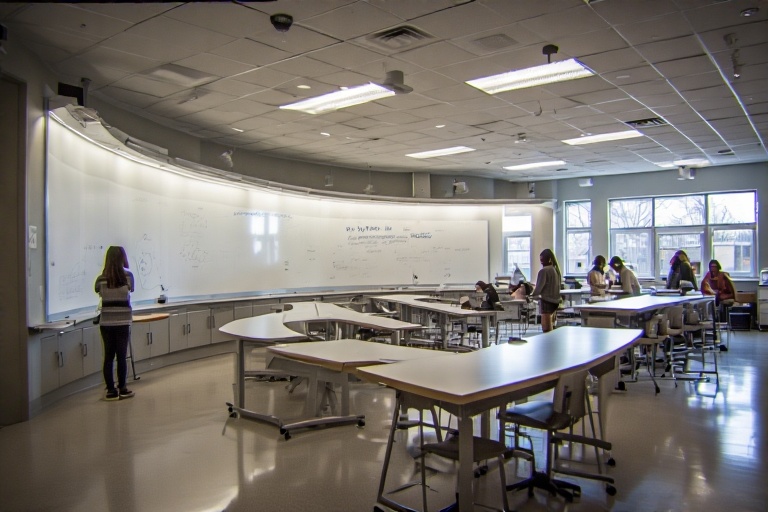 Bent Marker Board For Neuroscience Lab