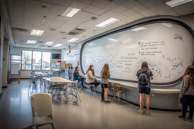 Bent Marker Board For Evolutionary Biology Lab