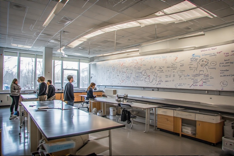 Bent Writing Surface For Wildlife Biology Lab