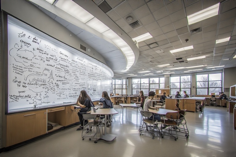 Circular Erasable Whiteboard For Genetics Lab