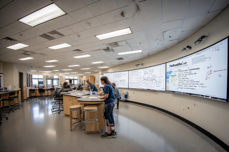 Circular Ghost-Free Whiteboard For Neuroscience Lab
