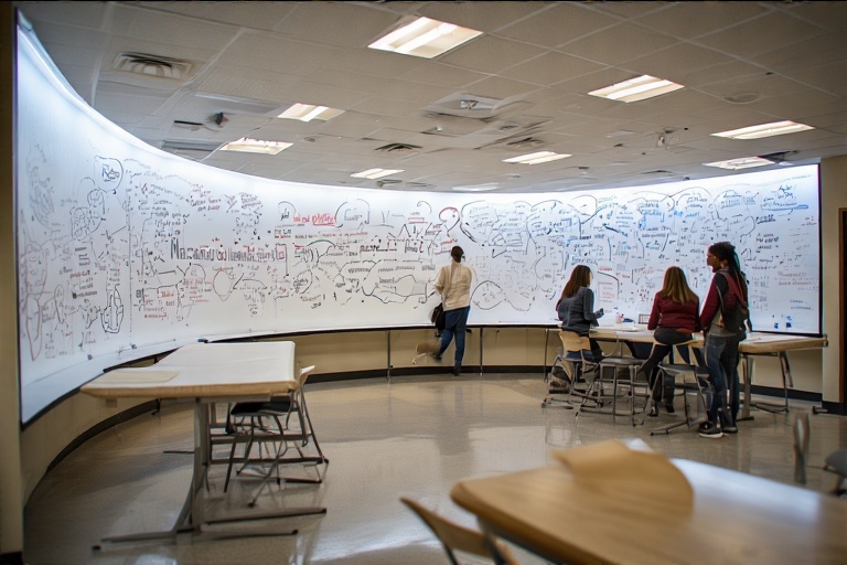 Circular Wipeable Surface For Computational Biology Lab