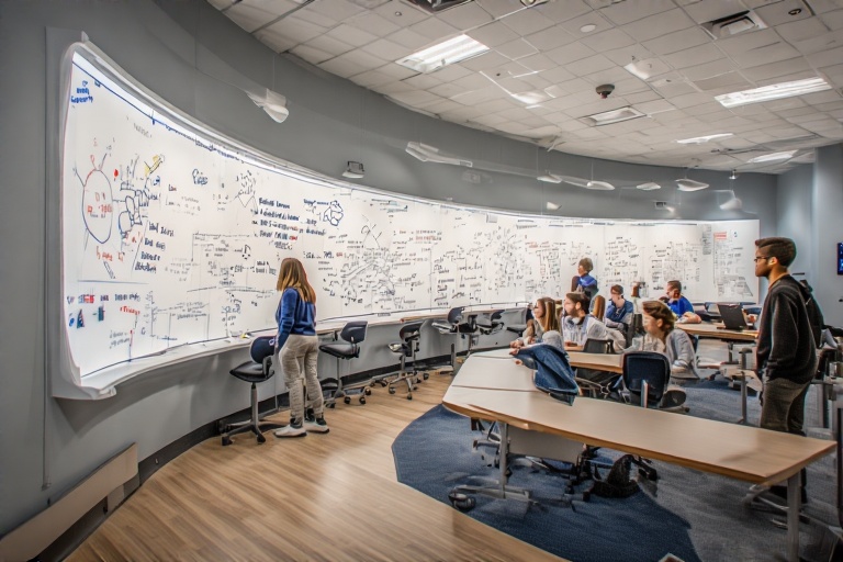 Concave Erasable Board For Cancer Biology Lab