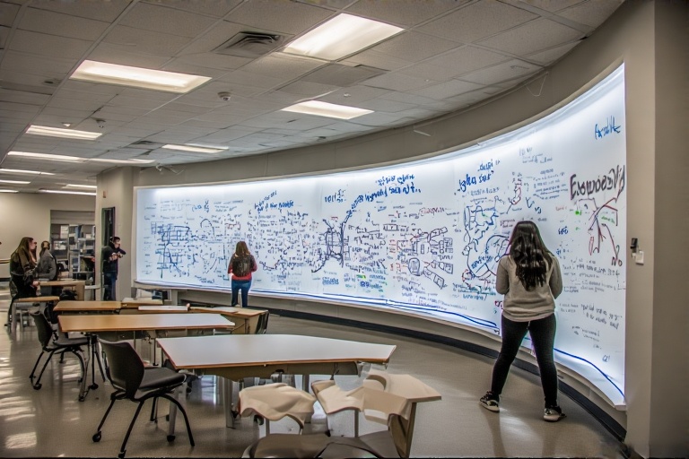 Concave Erasable Whiteboard For Microbiology Lab