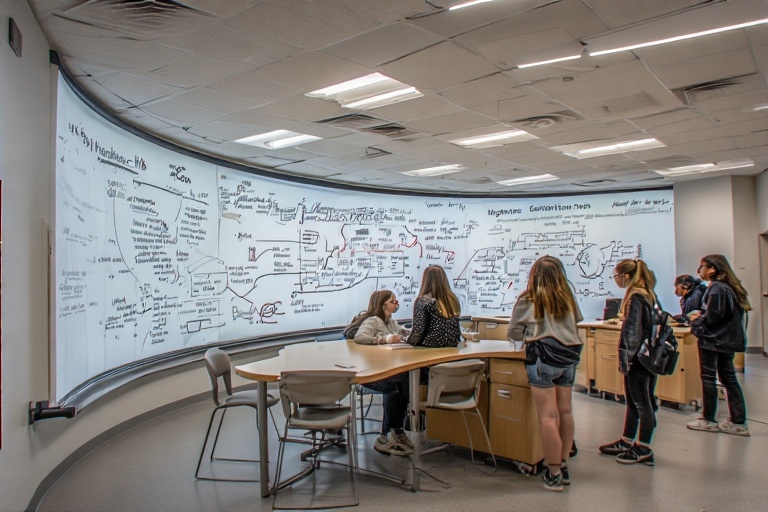 Concave Writing Surface For Microscopy Lab