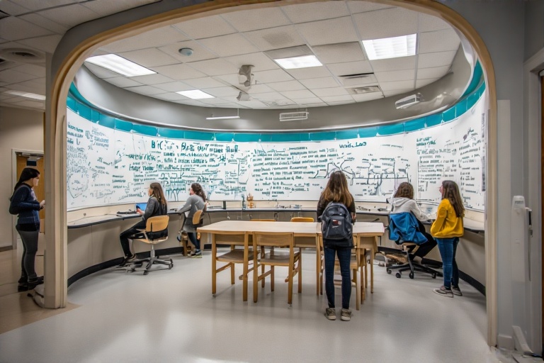 Concave Writing Surface For Nutrigenomics Lab