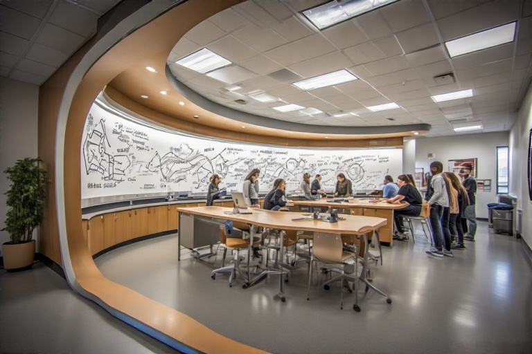 Convex Dry-Erase Panel For Biological Lab