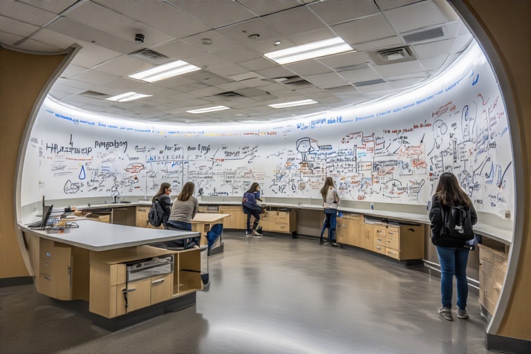 Convex Erasable Whiteboard For Biomedical Lab