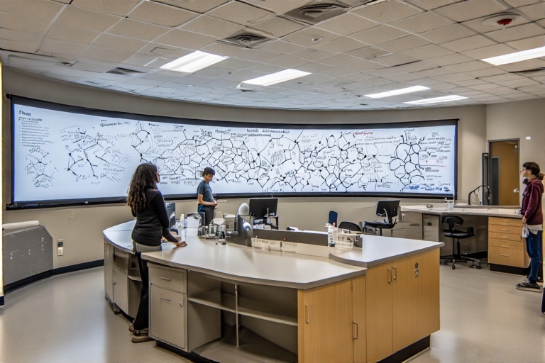 Curved Dry-Erase Board For Environmental Biology Lab