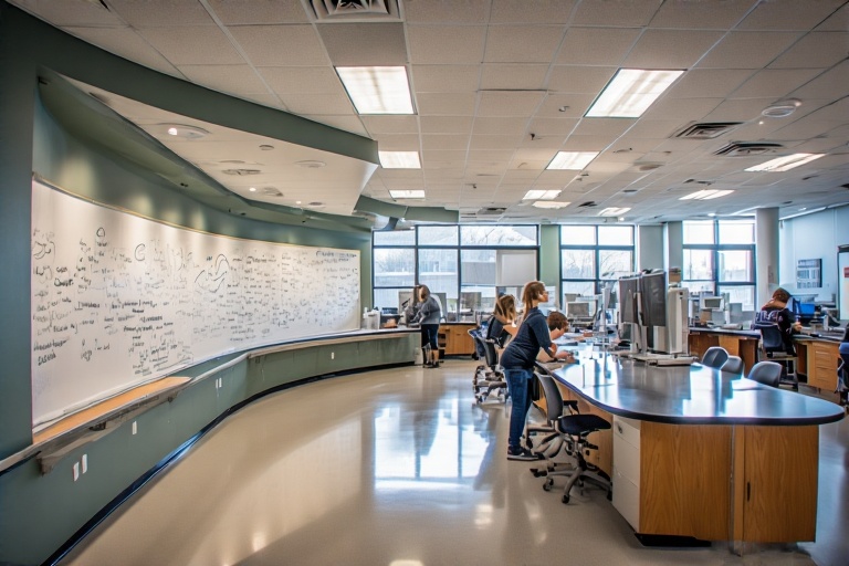 Curved Dry Erase Board For Sequencing Lab