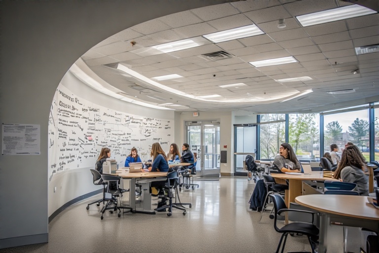 Curved Dry-Erase For Agrobiology Lab