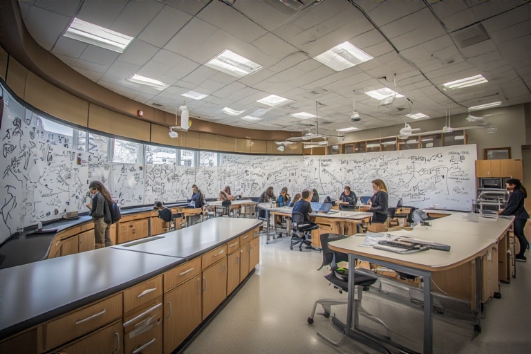 Curved Marker Board For Forensic Biology Lab