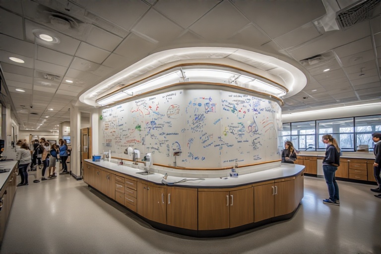 Curved Wipeable Surface For Hematology Lab