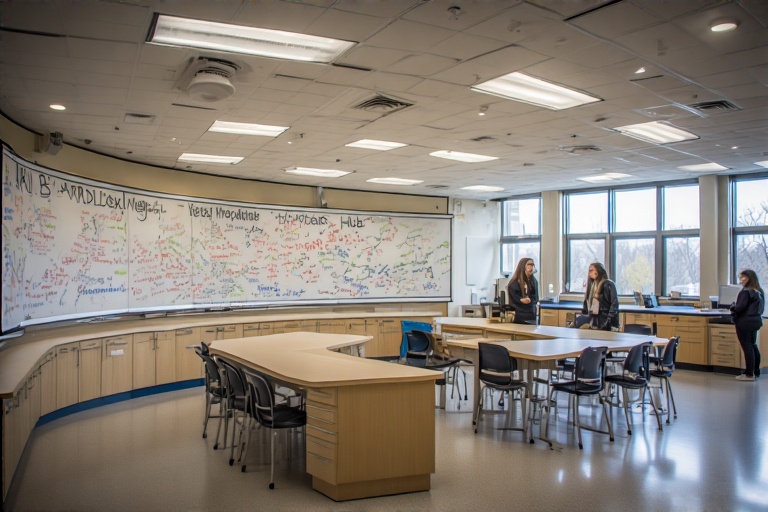 Curvy Dry-Erase Panel For High-Throughput Screening Lab