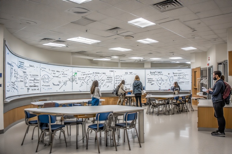 Curvy Writing Surface For Animal Science Lab