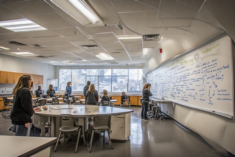 Elliptical Dry Erase Board For Clinical Biology Lab
