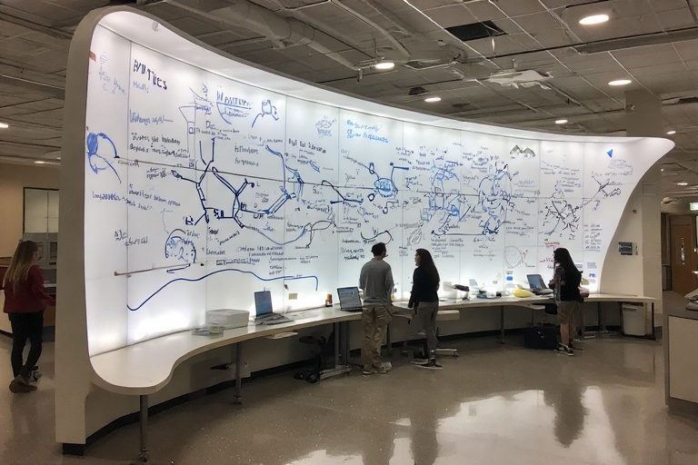 Oval Dry Erase Board For Population Biology Lab