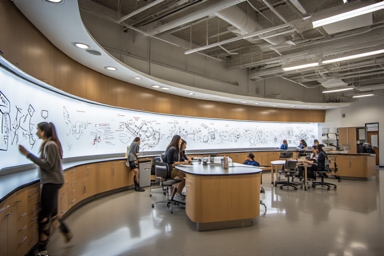Oval Erasable Whiteboard For Biotech Lab