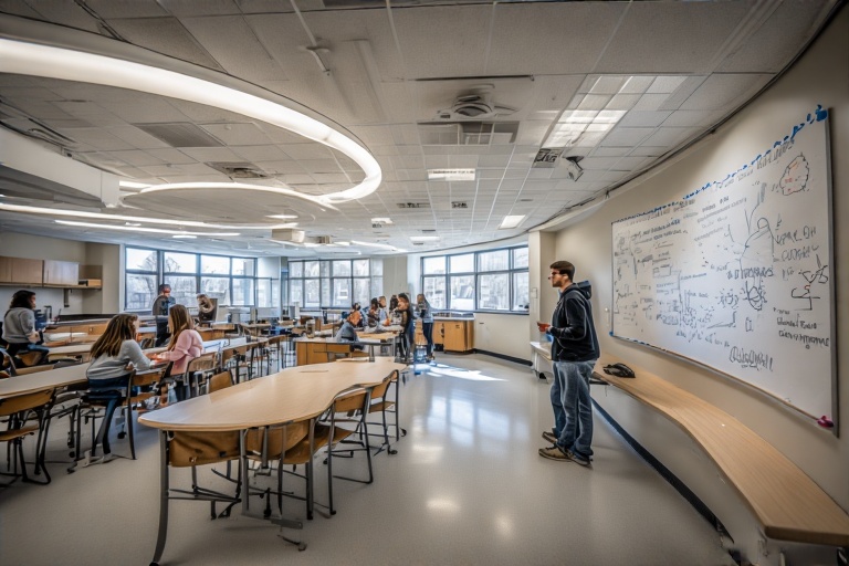 Rounded Writing Surface For Plant Science Lab