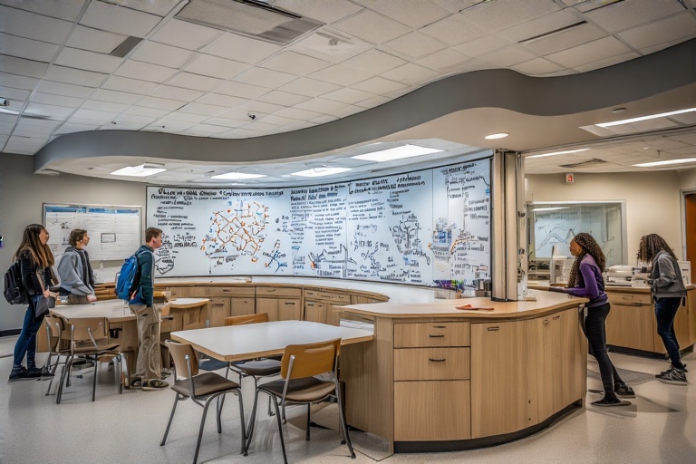 Rounded Writing Surface For Structural Biology Lab