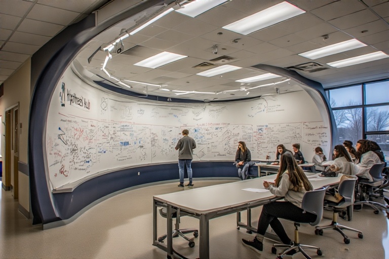 Semi-Circular Dry Erase Board For Biorepository Lab