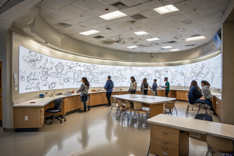 Semi-Circular Dry-Erase For Cancer Biology Lab