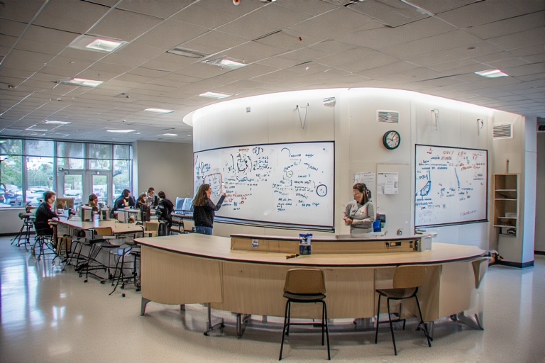 Semi-Circular Ghost-Free Board For Conservation Biology Lab