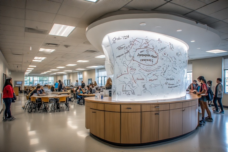 Semi-Circular Marker Board For Biogeochemistry Lab