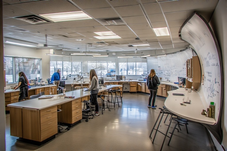 Semi-Circular Writing Surface For Microbial Ecology Lab