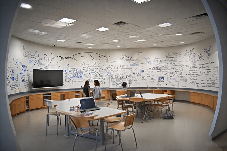 Wavy Whiteboard For Research Lab (Biology)