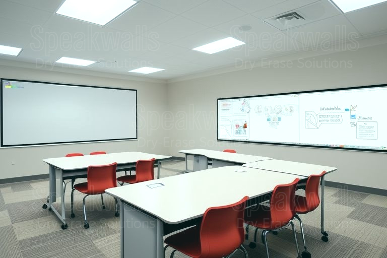 An image of magnetic writable wall coverings installed in the top independent schools.