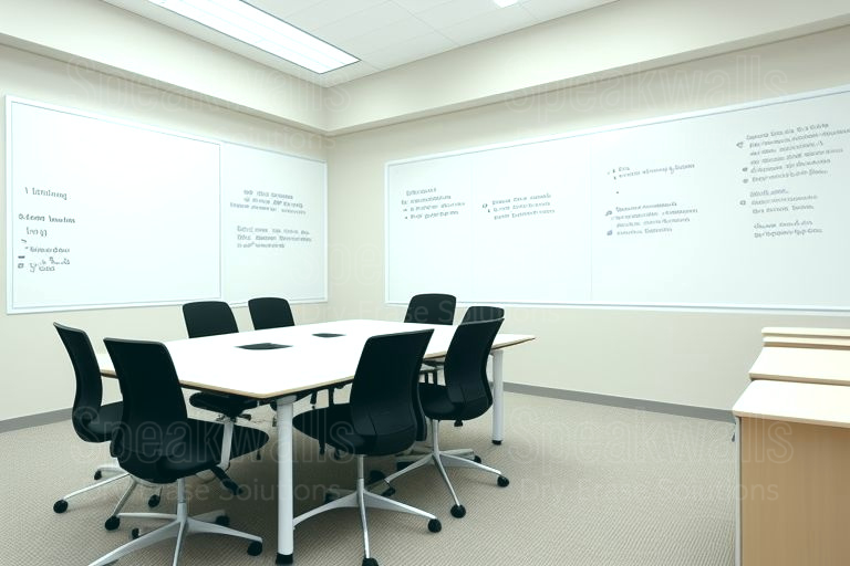 An image of non-magnetic whiteboards applied in state boarding schools for upgraded classrooms.