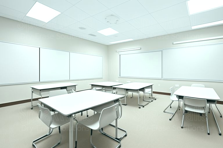 An image of resurfaced dry-erase boards applied in the best private high schools worldwide.