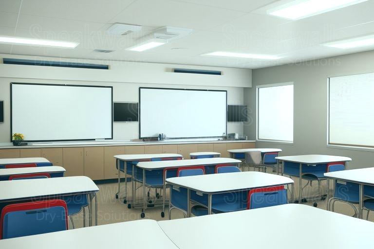 An image of whiteboard resurfacing used at Pineview Christian Academy.